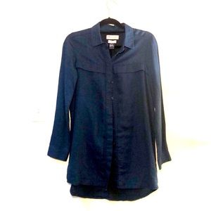 Navy Madewell Shirtdress